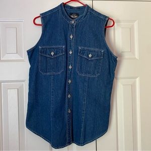 Dockers Denim Sleeveless Top